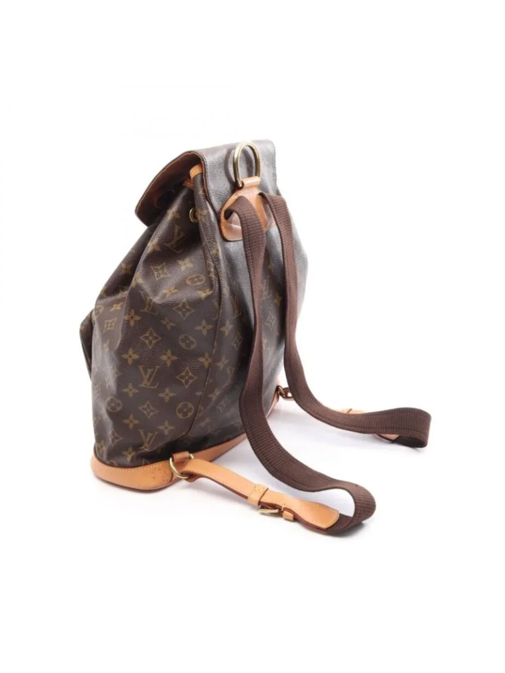 Louis Vuitton Backpack Montsouris GM Canvas Leather
